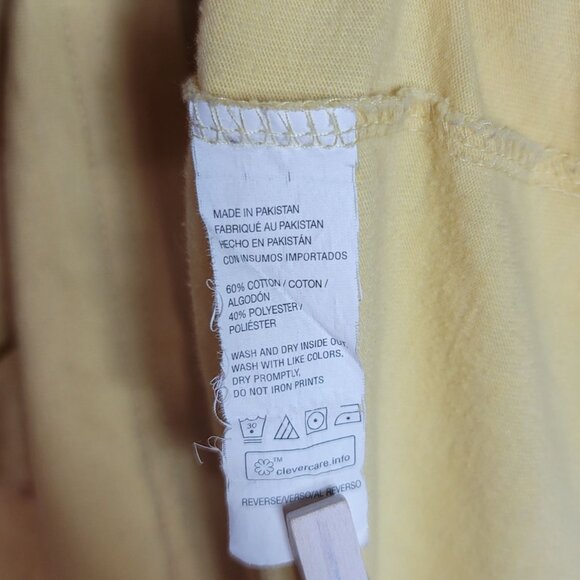 Izod Saltwater Short Sleeve TShirt Yellow Large Eddies Lobster Shack Get Cracked - Picture 6 of 7